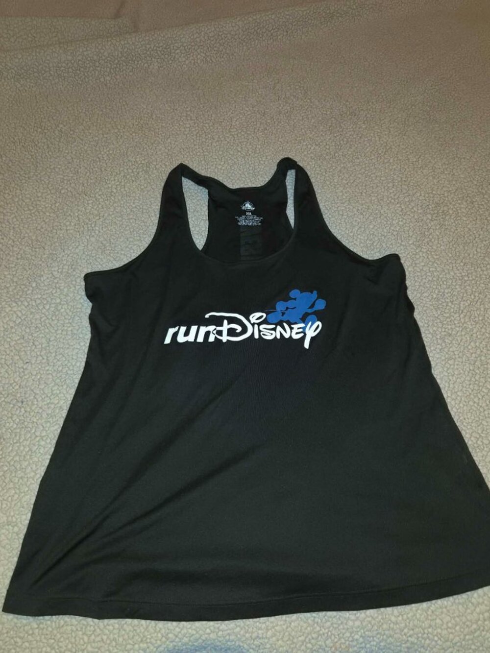 RUNDISNEY Black Tank Top XXL